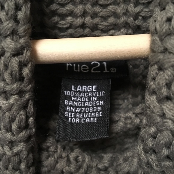 Long Loose Cowl Neck Sweater - Picture 4 of 5